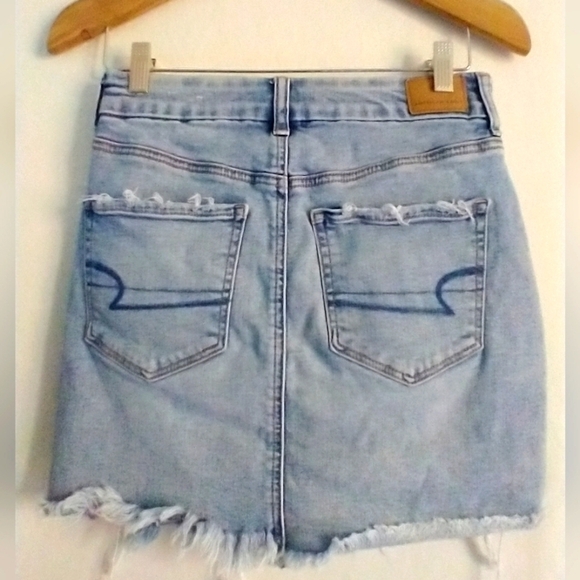 American Eagle Outfitters Y2K 90's Jean Mini Skirt Size 2 - Picture 2 of 2